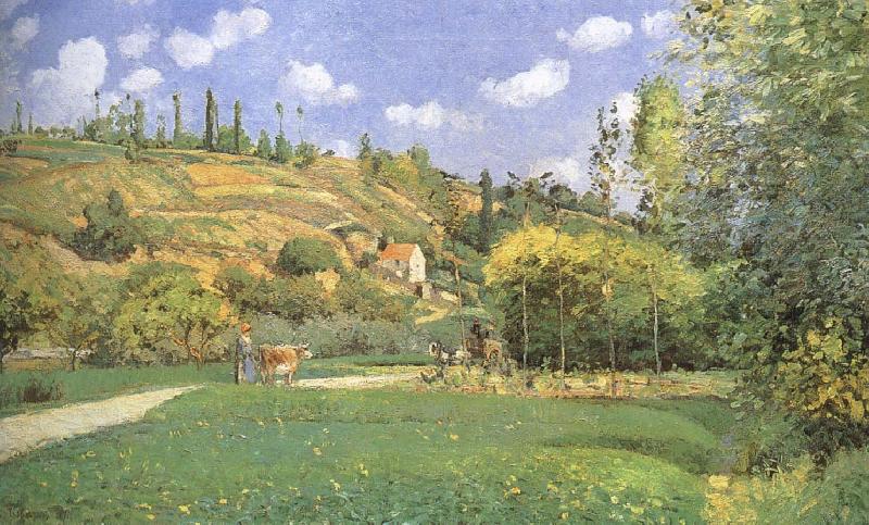 Camille Pissarro Cattle woman Spain oil painting art